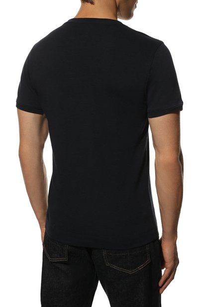 Хлопковая футболка FRADI темно-синего цвета по цене 18750 руб., арт. T65/TN5425, фото 4 Хлопковая футболка FRADI, арт. T65/TN5425, фото 4