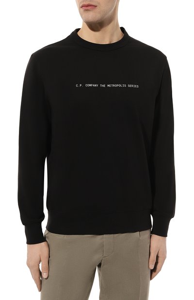 Хлопковый свитшот C.P. COMPANY, арт. 16CLSS040A006452W, фото 3