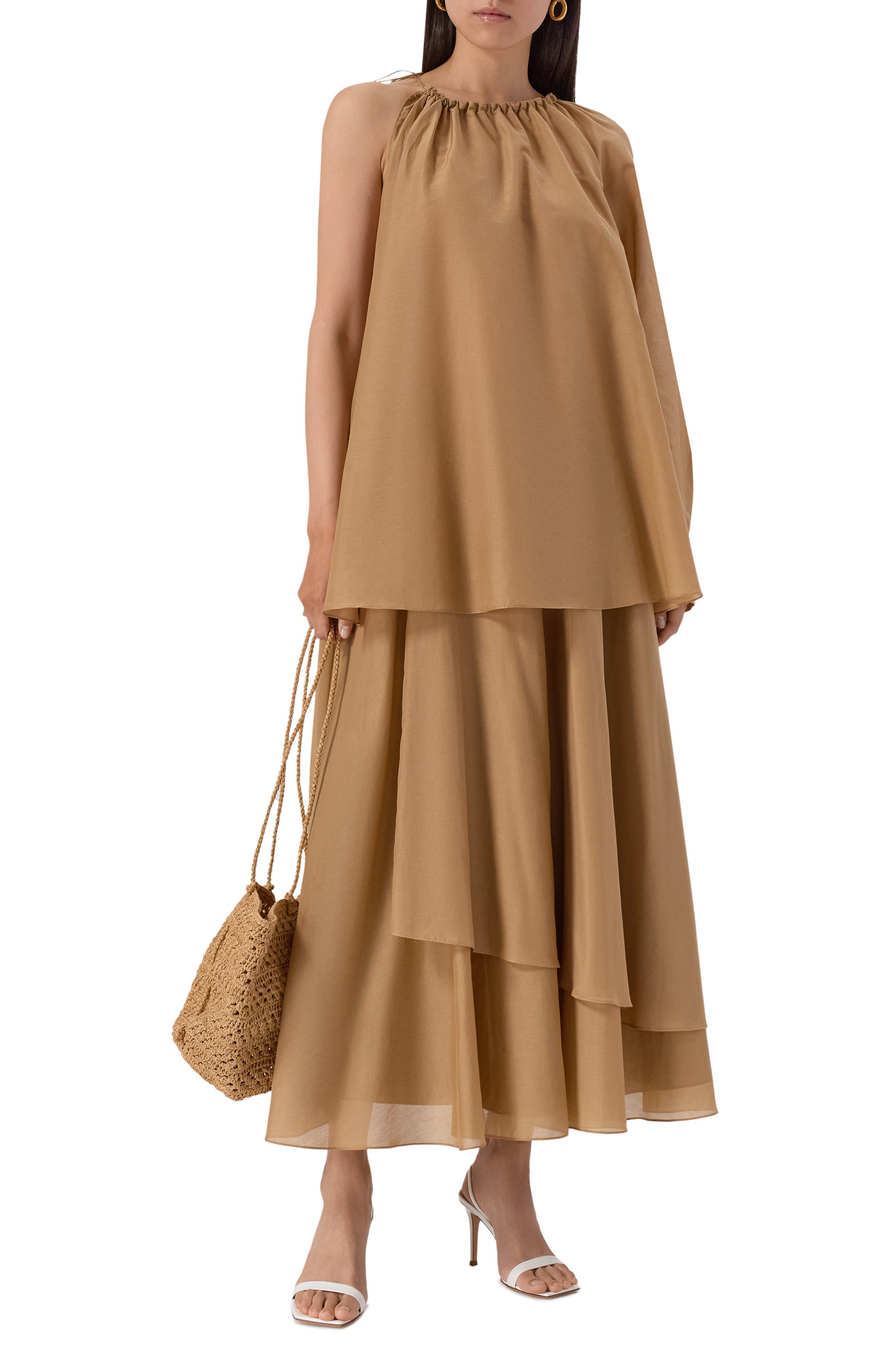 Юбка из хлопка и шелка 12 STOREEZ, арт. 132032, фото 2