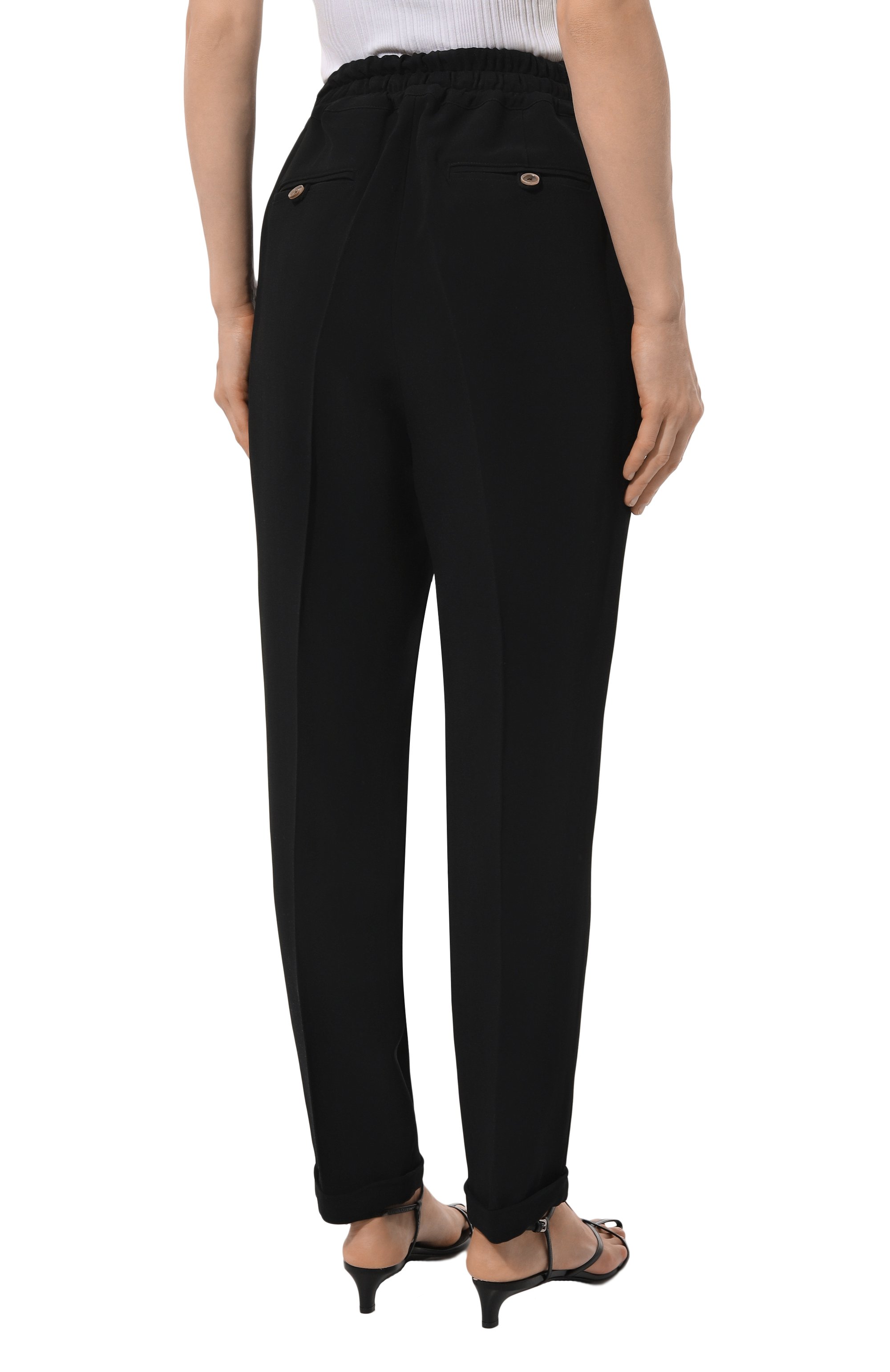 Брюки KITON черного цвета по цене 103500 руб., арт. D37102K0562C, фото 4 Брюки KITON, арт. D37102K0562C, фото 4