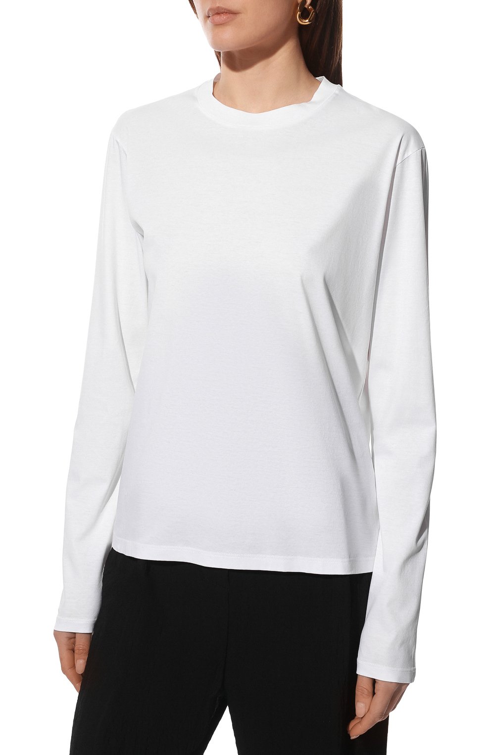 Хлопковый лонгслив JIL SANDER, арт. JSCU705001-WU247608, фото 3