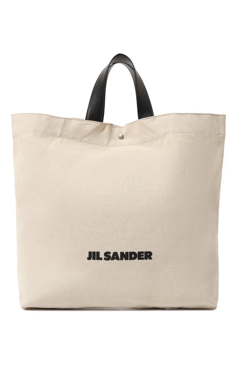 Мужская текстильная сумка-шопер JIL SANDER бежевого цвета, арт. J26WC0009/P4917 | Фото 1 (Материал: Текстиль; Размер: large; Автоматизация ТО: Проставлено; Автоматизация состава: Проставлено)