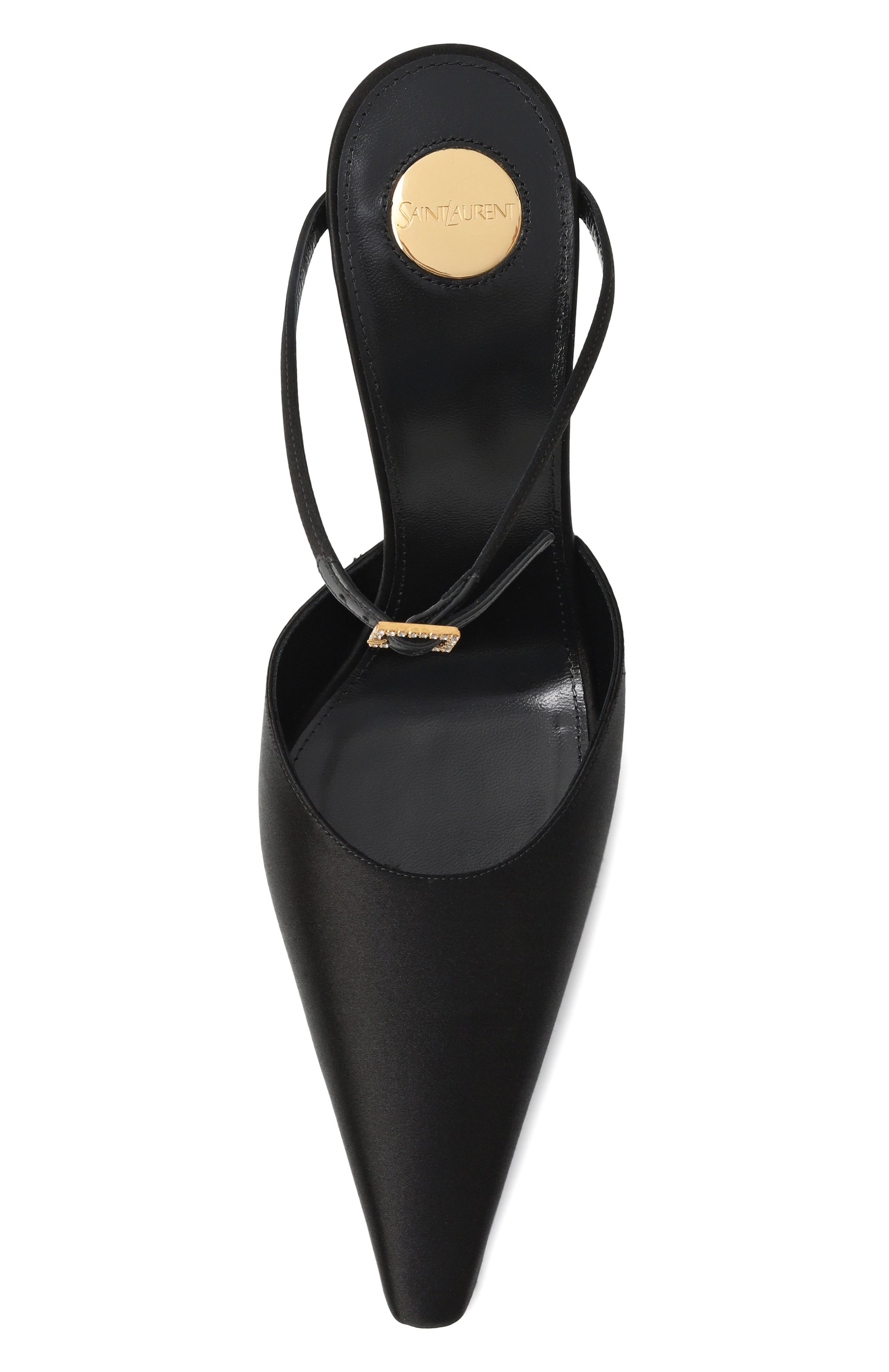 Текстильные мюли doville calypso 110 SAINT LAURENT, арт. 817974/9QNA0, фото 6