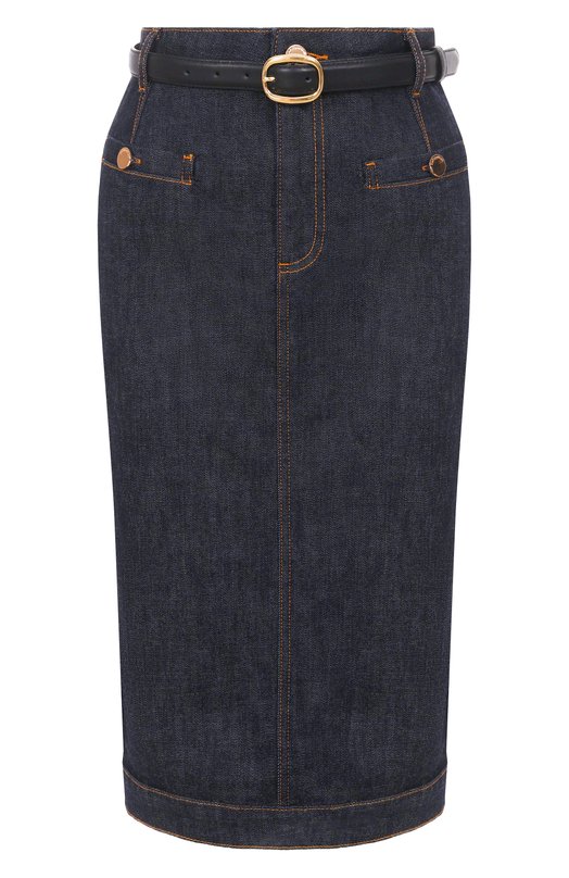 Джинсовая юбка self-portrait PF25808MSKBL Синий PF25808MSKBL