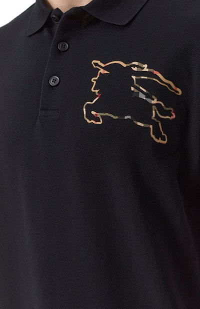 Хлопковое поло BURBERRY, арт. 8070682, фото 5