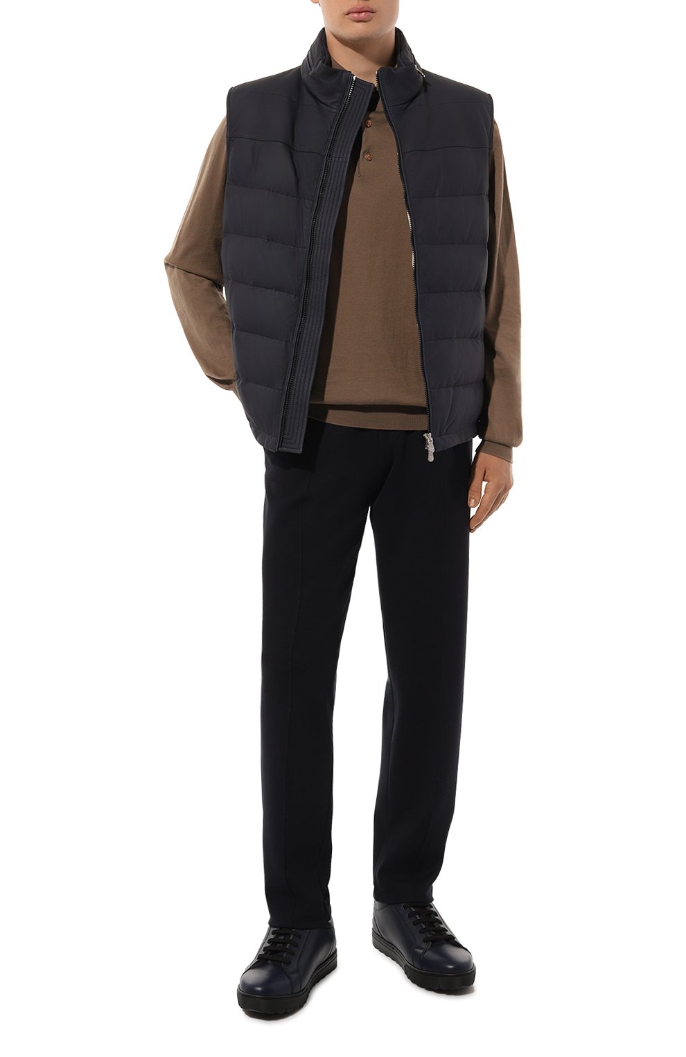 Кожаные кеды KITON, арт. USSA157N0109802, фото 2