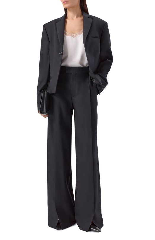 Шерстяные брюки Gooroo P033-3000-900-FW25/26 Чёрный  P033-3000-900-FW25/26 Фото 2