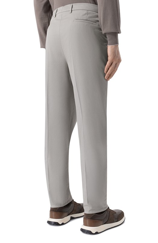 Хлопковые брюки Brunello Cucinelli M289LE1450 Зелёный  M289LE1450 Фото 4