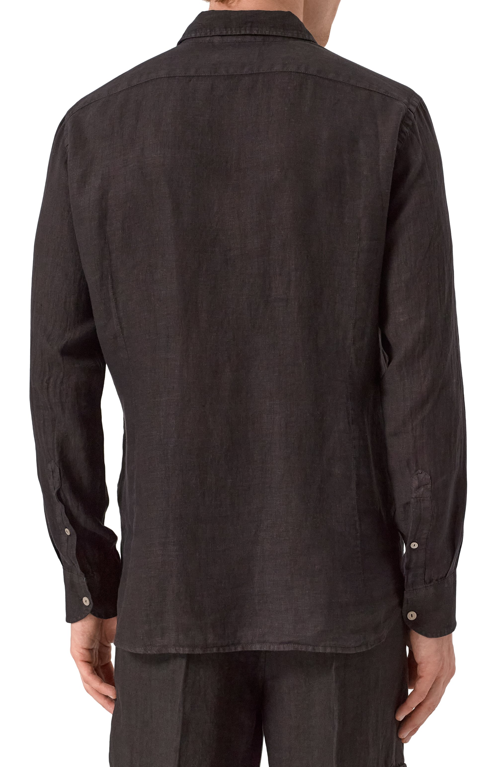 Льняная рубашка MC2 SAINT BARTH черного цвета по цене 19950 руб., арт. STBM/PAMPL0NA/03745F, фото 4 Льняная рубашка MC2 SAINT BARTH, арт. STBM/PAMPL0NA/03745F, фото 4