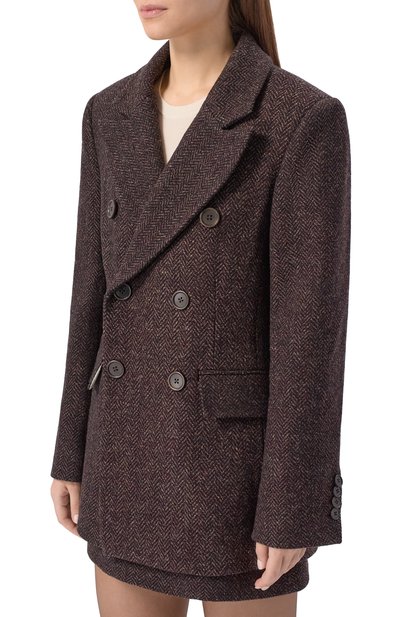 Шерстяной жакет DICE KAYEK, арт. FW25V506 MRD BROWN, фото 3