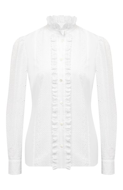 Женская хлопковая блузка DOLCE & GABBANA, арт. F5N57T/FR5CJ