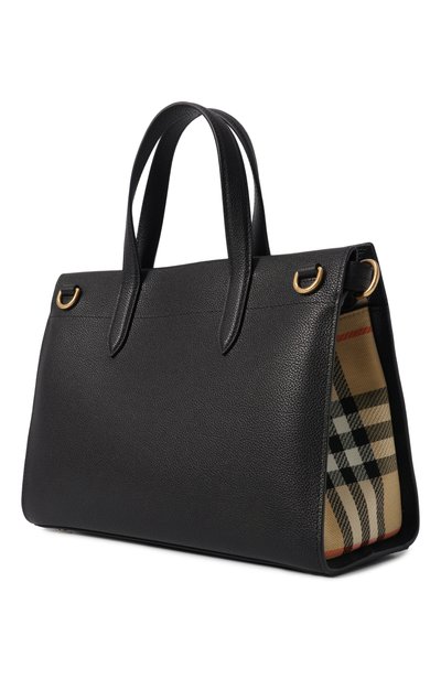 Сумка-тоут cotswolds BURBERRY черного цвета по цене 254500 руб., арт. 8129060, фото 4 Сумка-тоут cotswolds BURBERRY, арт. 8129060, фото 4