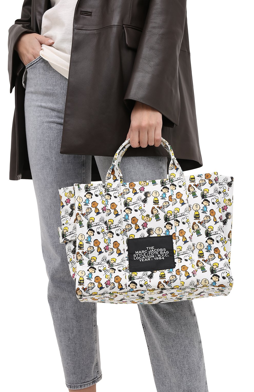 Сумка-тоут the traveller small peanuts x marc jacobs MARC JACOBS (THE), арт. M0016660, фото 2