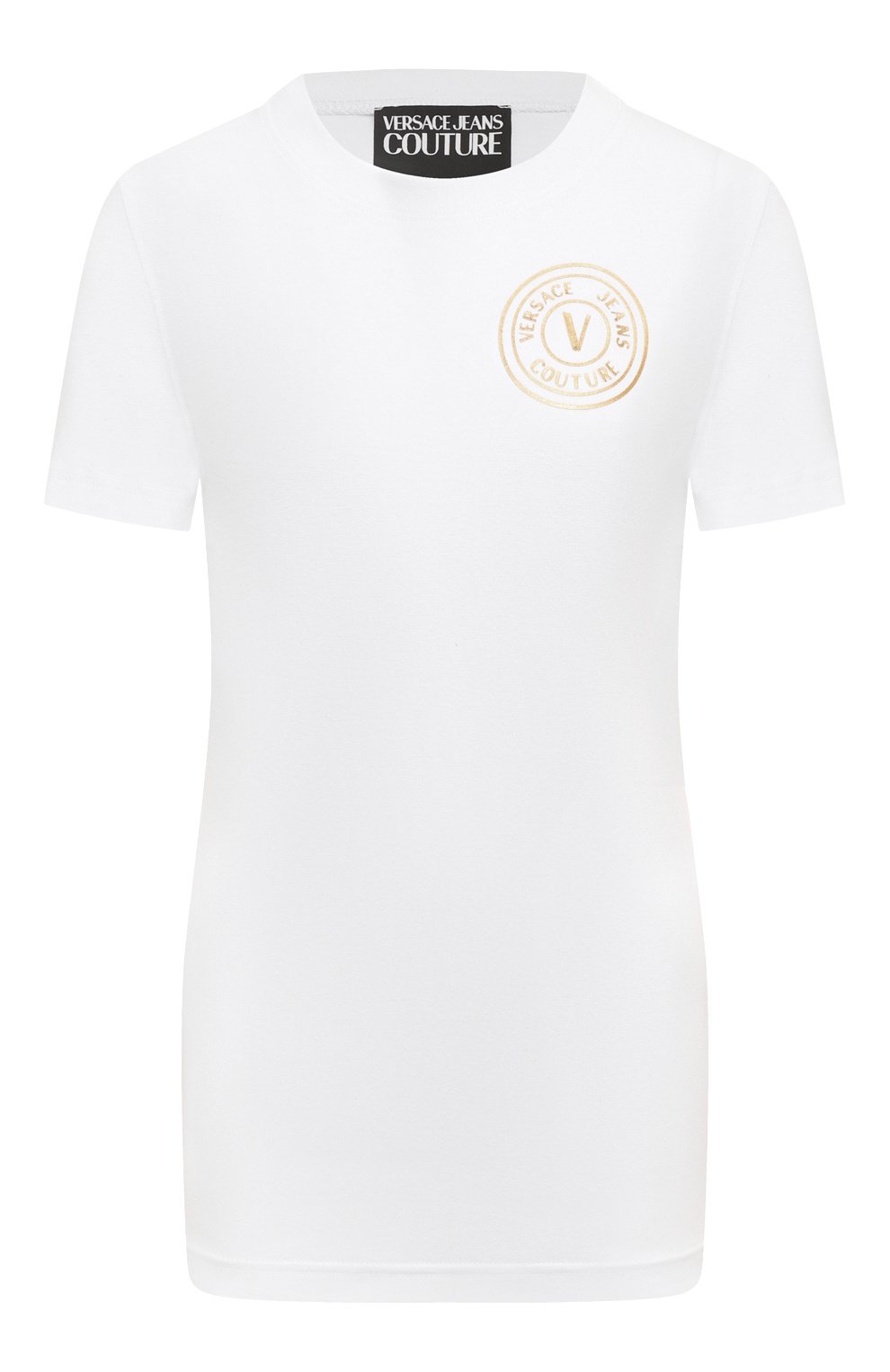 Хлопковая футболка VERSACE JEANS COUTURE, арт. 76HAHT02/CJ03T, фото 1