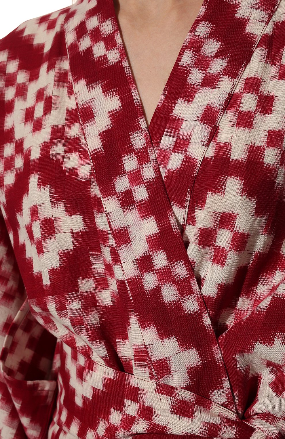 Хлопковое кимоно KLEED LOUNGEWEAR, арт. M0MBASA RED KIM0N0, фото 5
