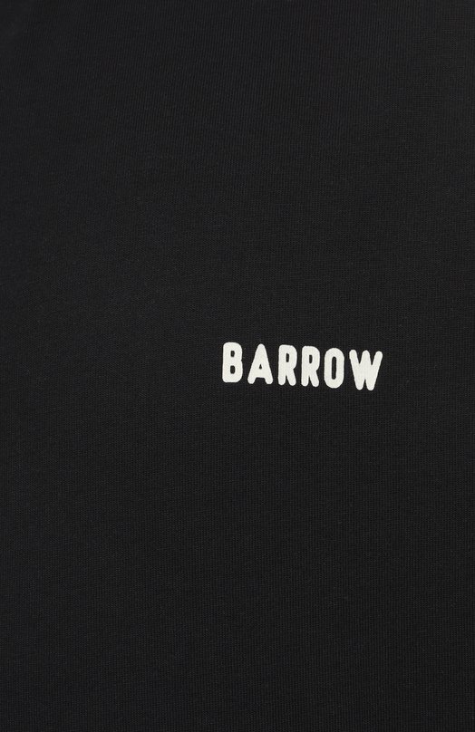 Хлопковая футболка Barrow S5BWMATH021 Чёрный  S5BWMATH021 Фото 6