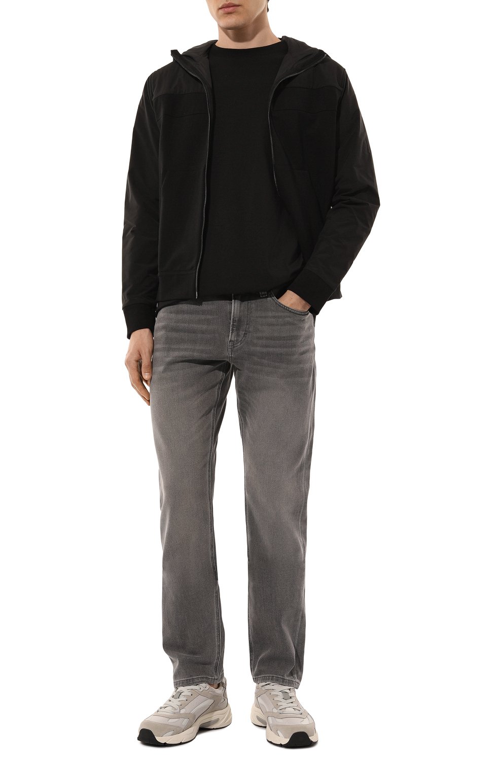 Хлопковая футболка BOSS GREEN черного цвета по цене 7490 руб., арт. 50506373, фото 2 Хлопковая футболка BOSS GREEN, арт. 50506373, фото 2