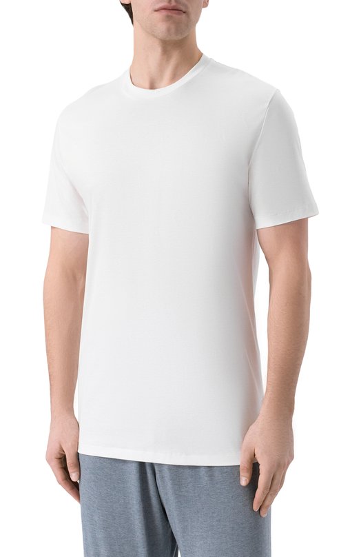 Хлопковая футболка Zimmerli 286-1447 Белый  286-1447 Фото 3