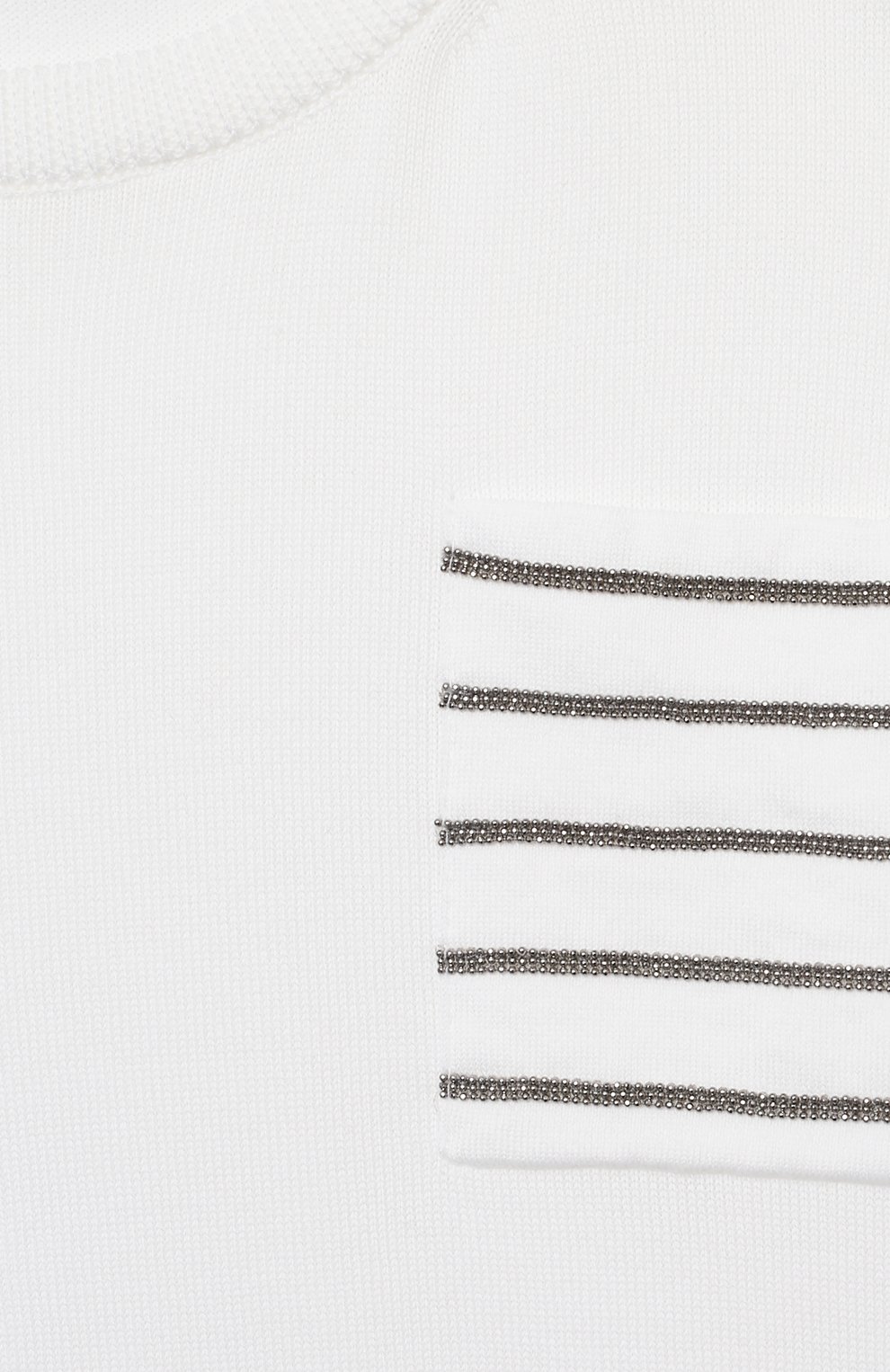 Хлопковый пуловер BRUNELLO CUCINELLI, арт. B19M13500B, фото 3