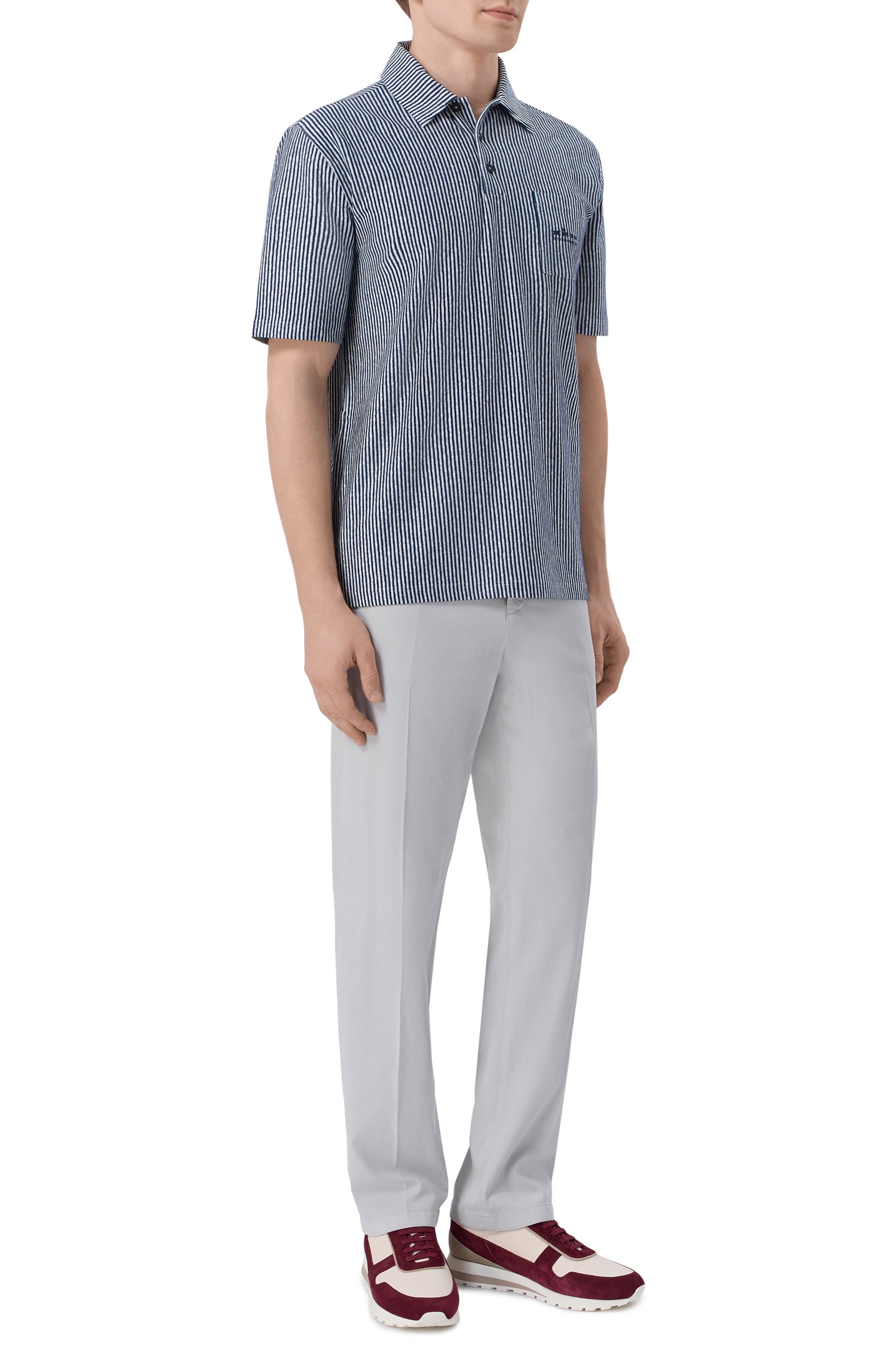 Поло изо льна и хлопка KITON, арт. UMM0747, фото 2