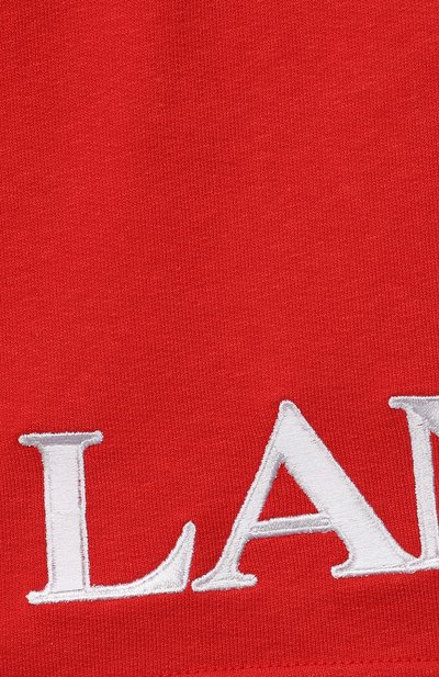 Хлопковые шорты LANVIN красного цвета по цене 16200 руб., арт. N24017, фото 3 Хлопковые шорты LANVIN, арт. N24017, фото 3