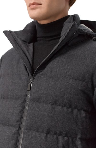 Пуховик из шерсти и вискозы HERNO, арт. PI001399U/33529, фото 5