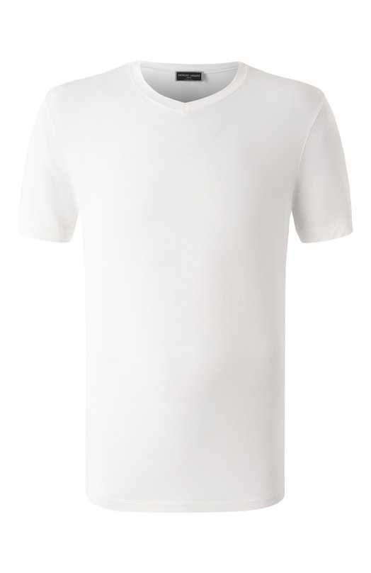 Футболка из вискозы Giorgio Armani 8NST63/SJP4Z Белый 8NST63/SJP4Z