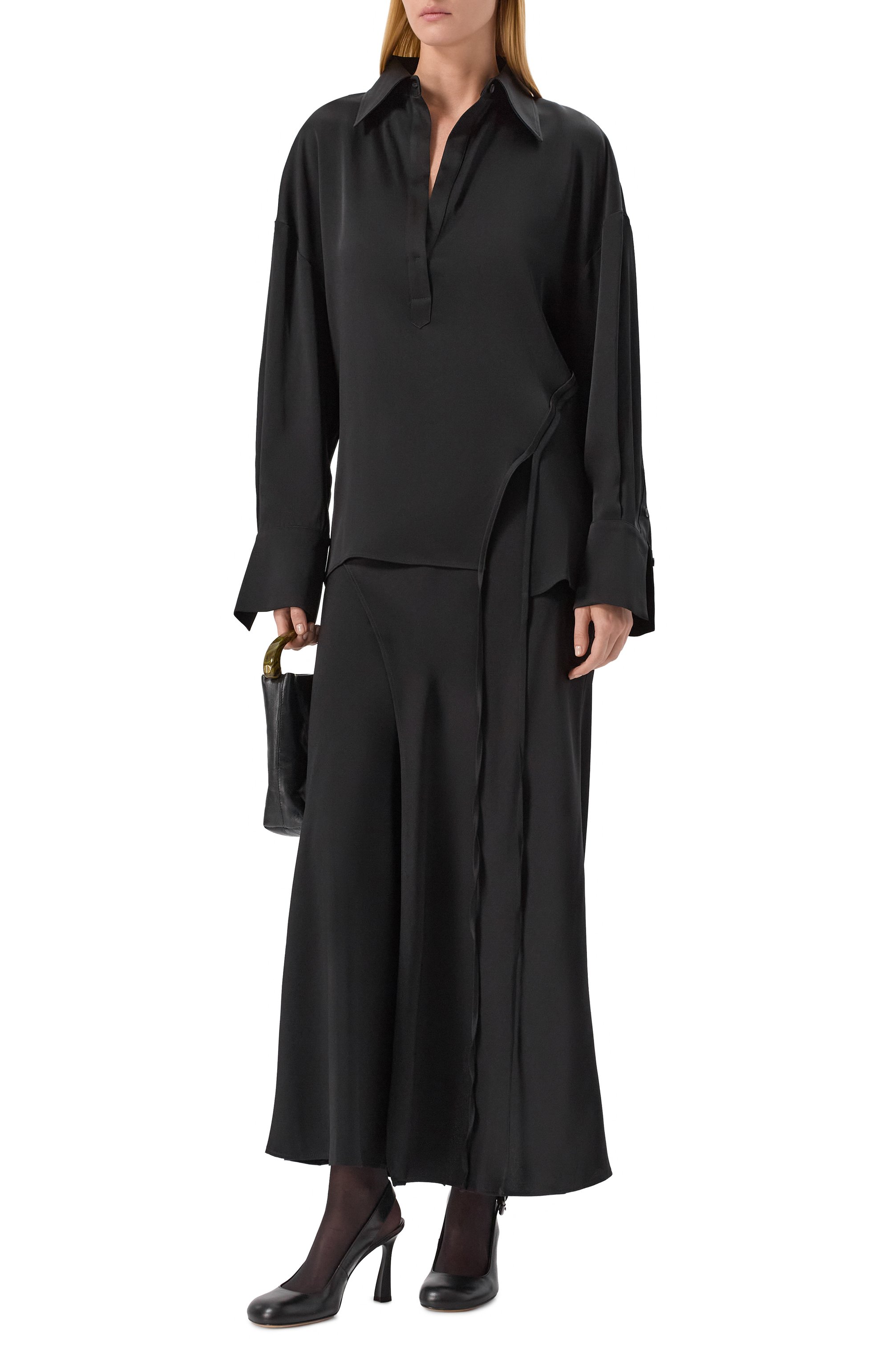 Атласная юбка ANDREA YA'AQOV, арт. 25WELE19/VISC0SE ACETATE, фото 2