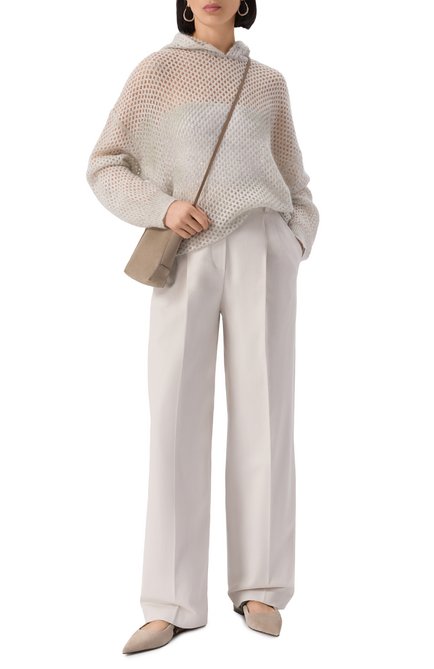Женский худи из шерсти и хлопка BRUNELLO CUCINELLI, арт. MPS732409P
