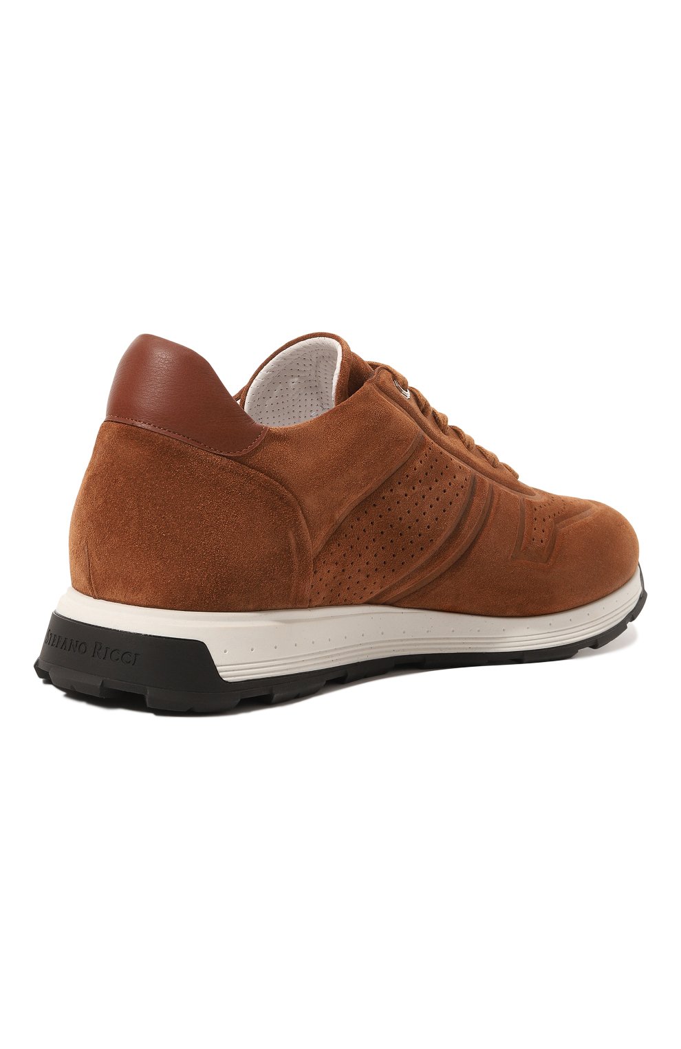 Замшевые кроссовки STEFANO RICCI коричневого цвета по цене 107000 руб., арт. US61_G6419/SDPWY, фото 5 Замшевые кроссовки STEFANO RICCI, арт. US61_G6419/SDPWY, фото 5