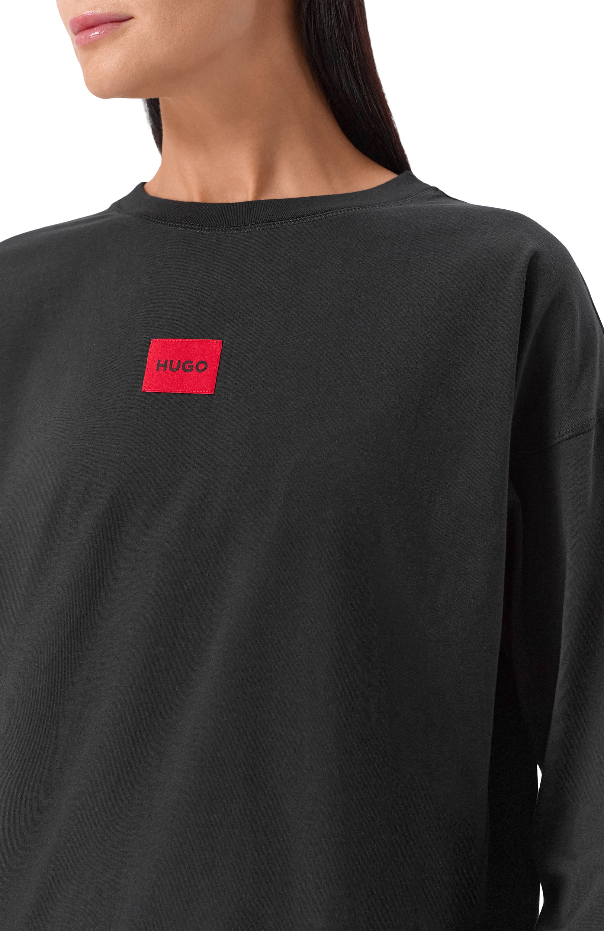 Хлопковая пижама HUGO черного цвета по цене 12500 руб., арт. 50549929, фото 7 Хлопковая пижама HUGO, арт. 50549929, фото 7