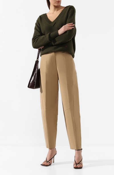 Брюки из смеси хлопка и вискозы VICTORIA BECKHAM, арт. TR TPR 21000D, фото 2