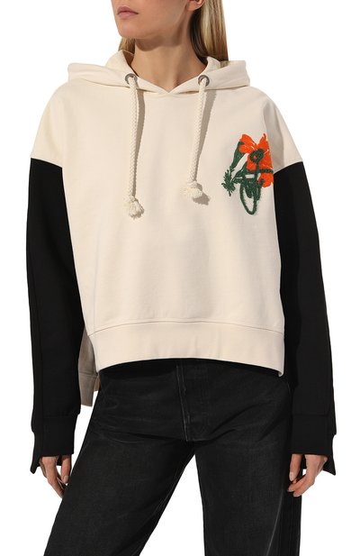 Хлопковое худи JW ANDERSON кремового цвета по цене 46050 руб., арт. JW0034PG0458 022J, фото 3 Хлопковое худи JW ANDERSON, арт. JW0034PG0458 022J, фото 3