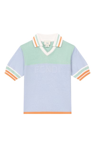 Хлопковое поло FENDI, арт. JMG153/AVWY_001