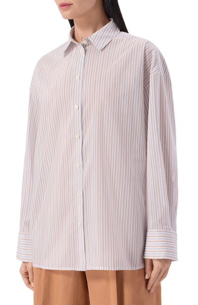 Рубашка из хлопка и шелка 12 STOREEZ, арт. 137133, фото 3