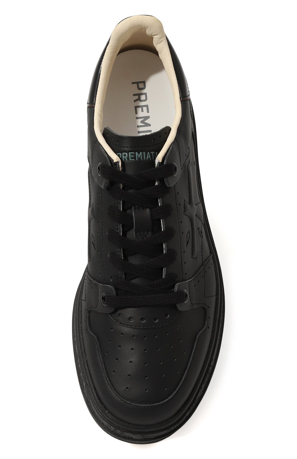 Кожаные кеды quinn PREMIATA черного цвета по цене 36500 руб., арт. QUINN/VAR6564, фото 6 Кожаные кеды quinn PREMIATA, арт. QUINN/VAR6564, фото 6