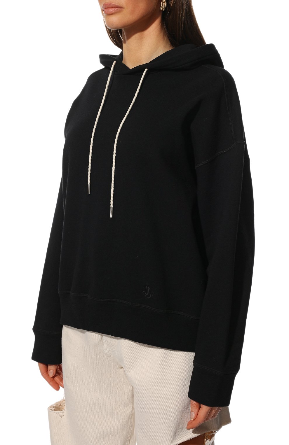 Хлопковое худи JIL SANDER, арт. JPPS707515-WS248608, фото 3