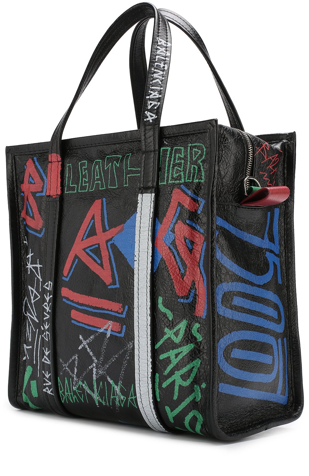 Сумка bazar s graffiti BALENCIAGA, арт. 513990/0FE0N, фото 3