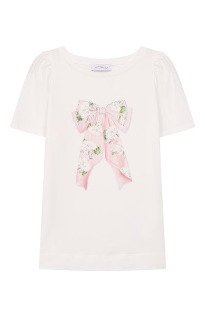 Хлопковая футболка MONNALISA, арт. 71G602