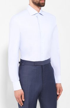 Хлопковая сорочка ZEGNA, арт. 601033/9MS0BA, фото 3