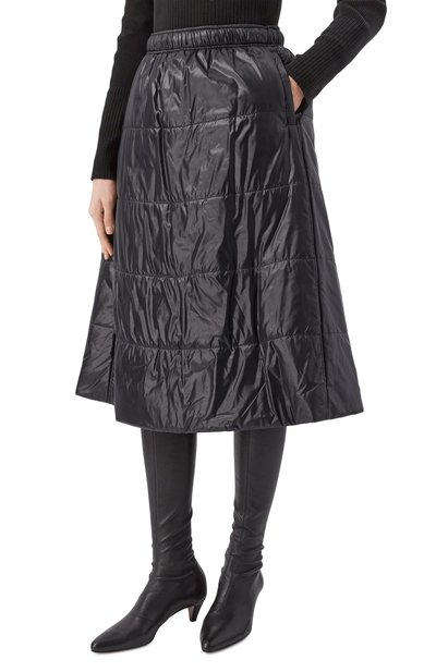 Утепленная юбка JUUN.J черного цвета по цене 69950 руб., арт. JW5Y27W04, фото 3 Утепленная юбка JUUN.J, арт. JW5Y27W04, фото 3