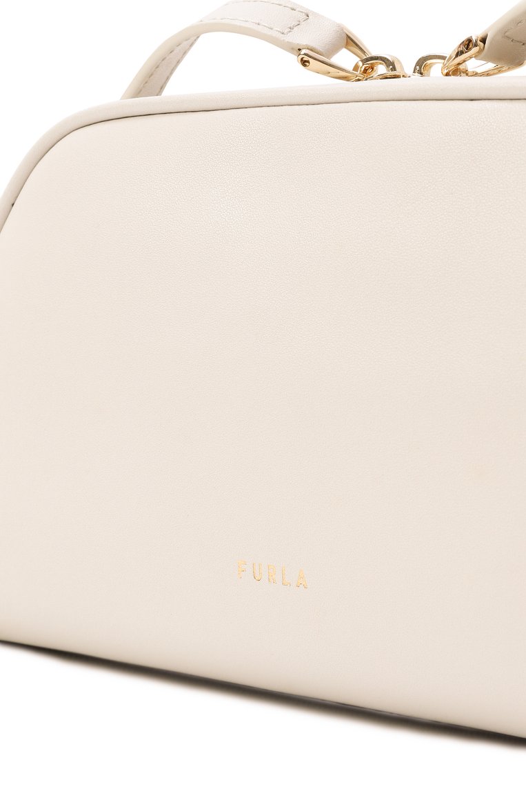 Женская сумка furla goccia mini FURLA белого цвета, арт. WE00747/BX3104 | Фото 3 (Ремень/цепочка: На ремешке; Материал: Натуральная кожа; Размер: mini)