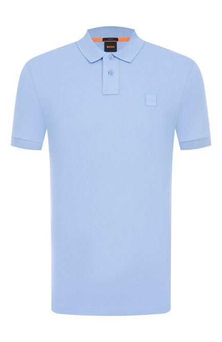 Мужская хлопковое поло BOSS ORANGE, арт. 50507803