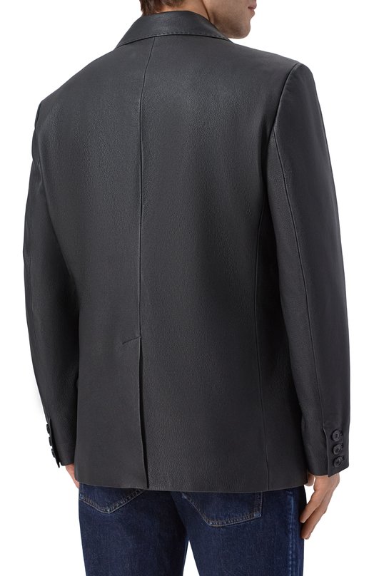 Кожаный пиджак MVST M25.1PM.J004/CERV0 SILKY Чёрный  M25.1PM.J004/CERV0 SILKY Фото 4