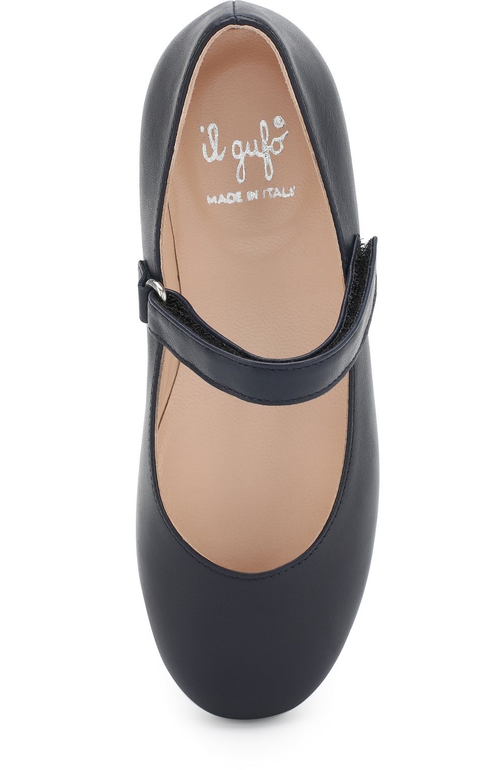 Кожаные туфли с застежками велькро IL GUFO синего цвета по цене 14550 руб., арт. G289/VITELL0 NAPPAC0/31-34, фото 4 Кожаные туфли с застежками велькро IL GUFO, арт. G289/VITELL0 NAPPAC0/31-34, фото 4