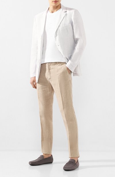 Замшевые мокасины TOD’S темно-серого цвета по цене 49550 руб., арт. XXM0LR00011RE0, фото 2 Замшевые мокасины TOD’S, арт. XXM0LR00011RE0, фото 2