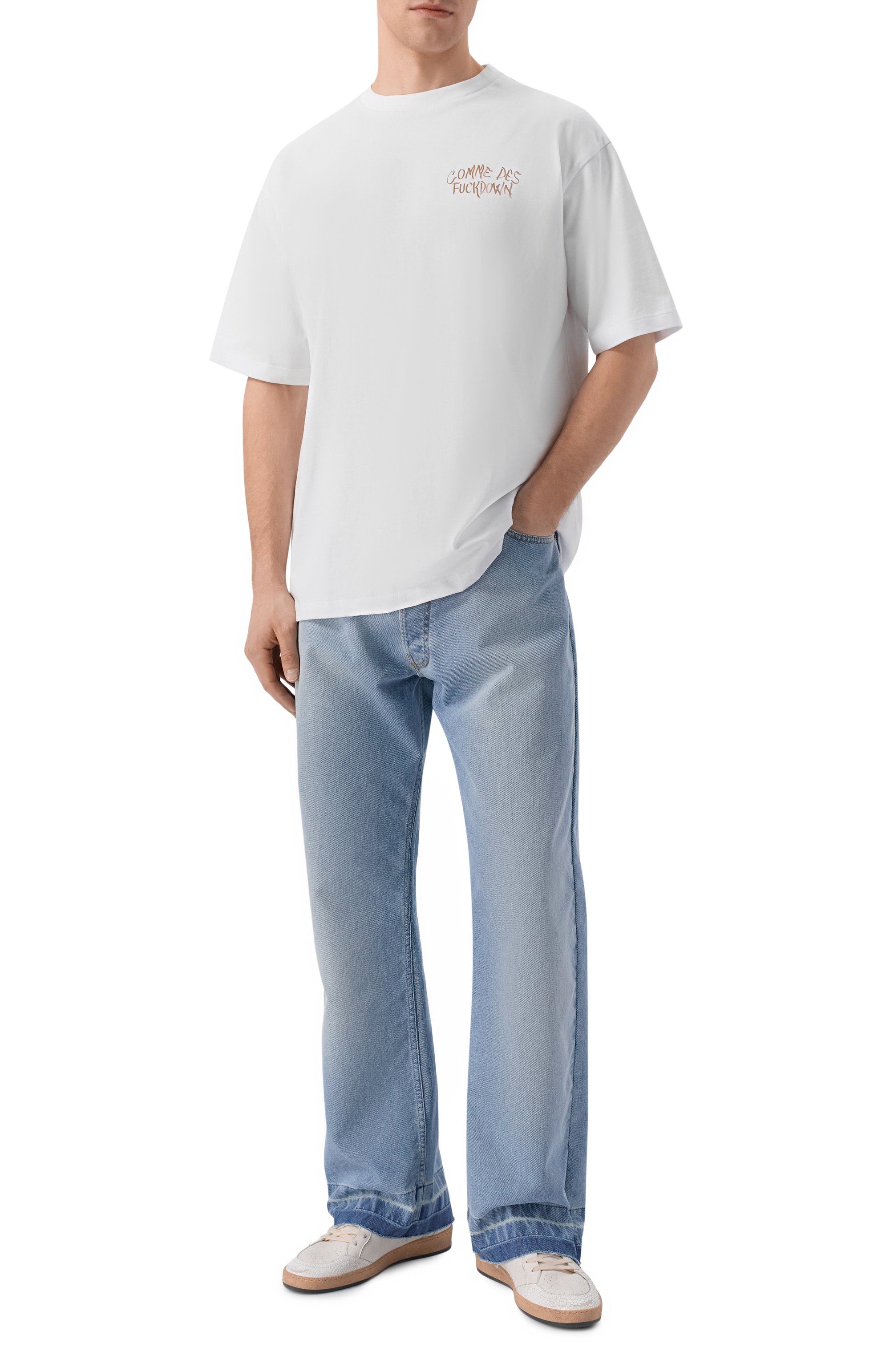 Хлопковая футболка COMME DES FUCKDOWN, арт. CFABW01670, фото 2