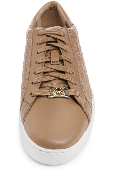 Кожаные кеды colby MICHAEL MICHAEL KORS бежевого цвета по цене 21800 руб., арт. 43R5C0FP2L, фото 4 Кожаные кеды colby MICHAEL MICHAEL KORS, арт. 43R5C0FP2L, фото 4