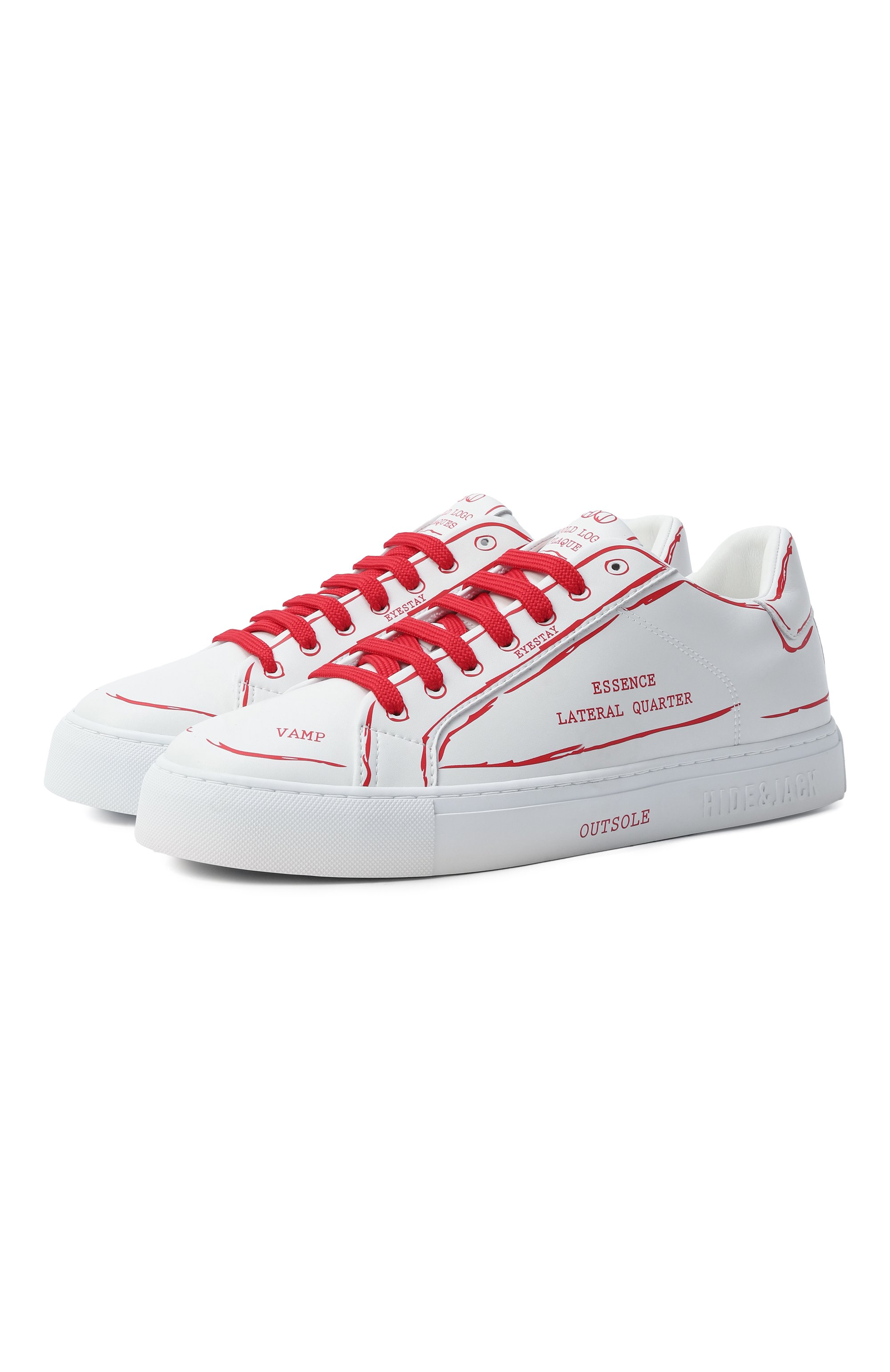 Кожаные кеды sky HIDE AND JACK, арт. ESERLRCSWHT, фото 1