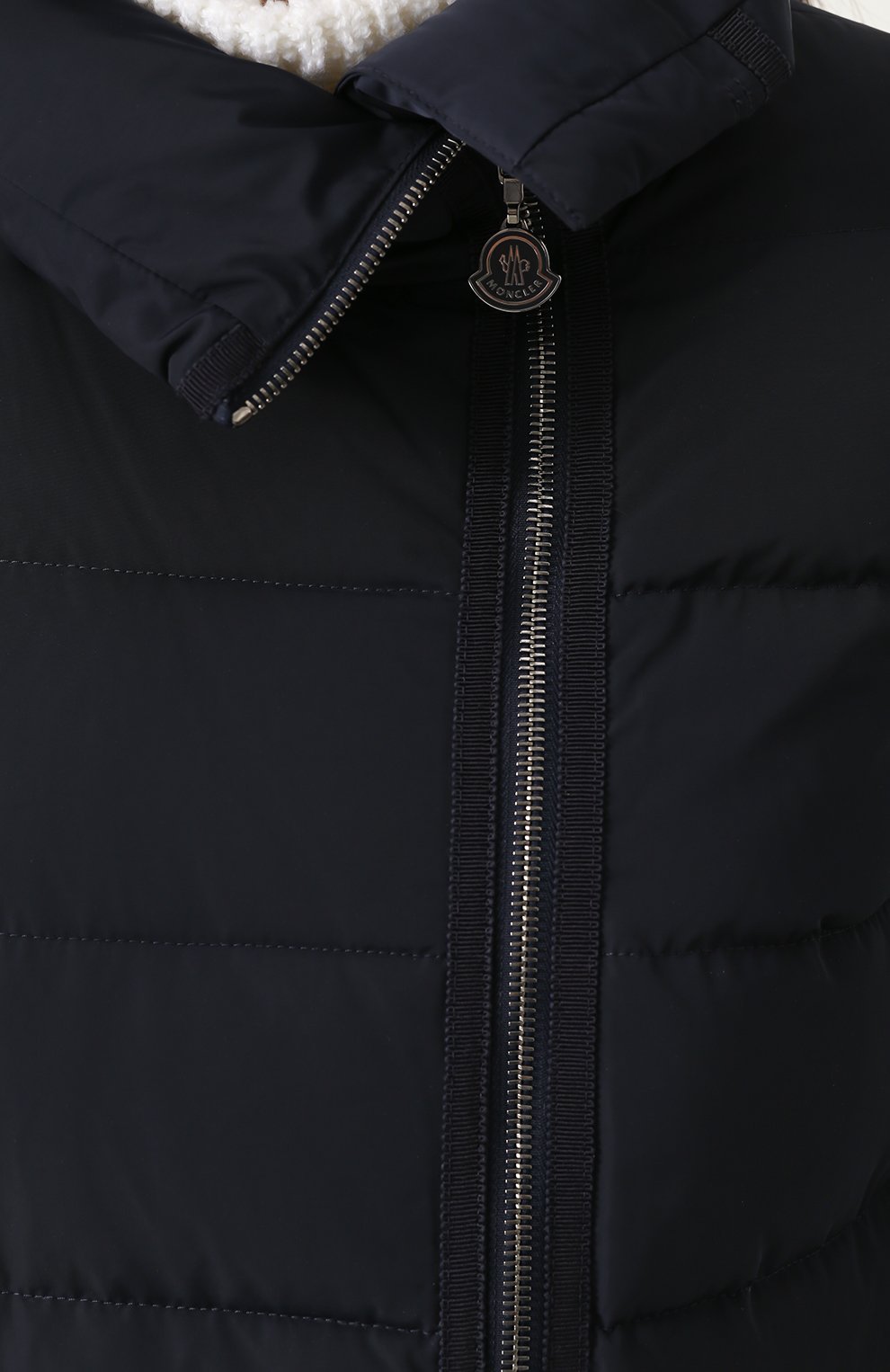 Стеганый пуховик с косой молнией MONCLER, арт. C2-093-49976-00-54543, фото 5
